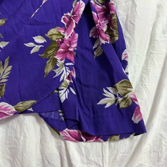 Stefan Fashions Ruched Midi Wrap Dress - Size 8P - Picture 7 of 8